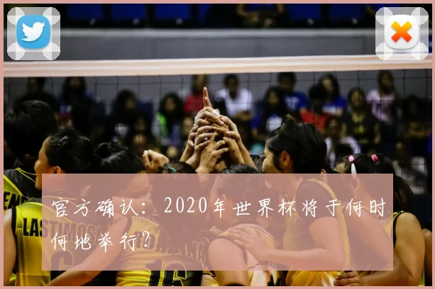 官方确认:2020年世界杯将于何时何地举行?
